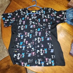 Wonder Wink fitted Ladies scrub top